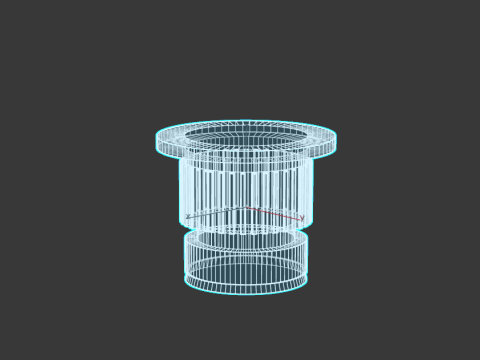 Приставной столик 3D Модель