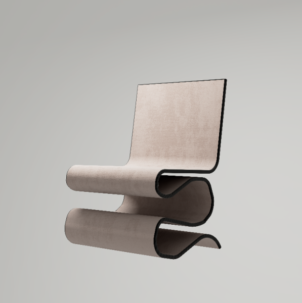 И так далее Стул 3D Модель .c4d .max .obj .3ds .fbx .stl .blend 