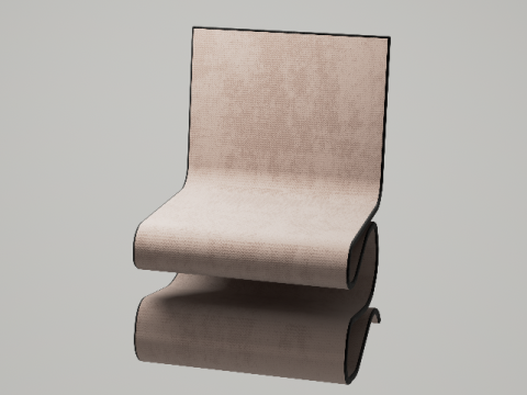 И так далее Стул 3D Модель