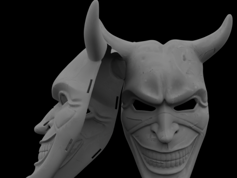 그래버 악마 마스크 2026 v2 3D 프린트 모델