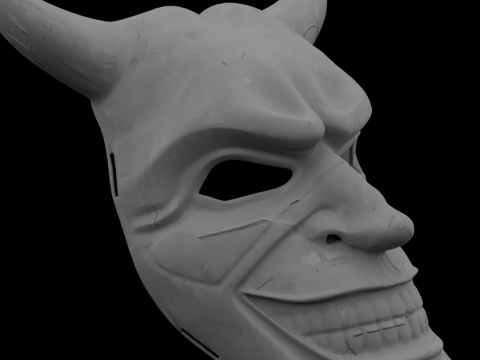 그래버 악마 마스크 2026 v2 3D 프린트 모델