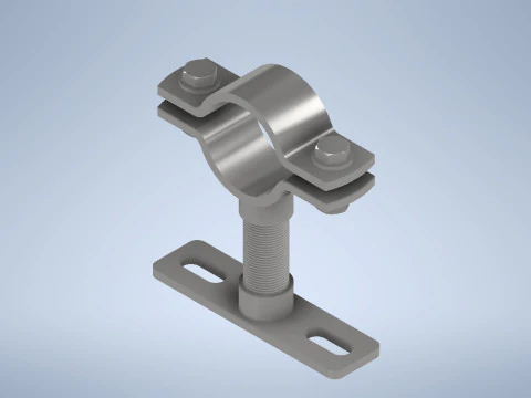 Простая опора для труб 3D Модель