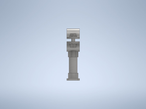 단순 파이프 지원 3D 모델