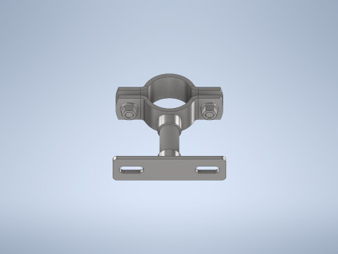 단순 파이프 지원 3D 모델