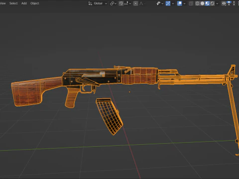 RPK74 3D Model