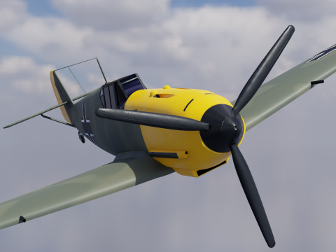 Messerschmitt BF109 3D Model