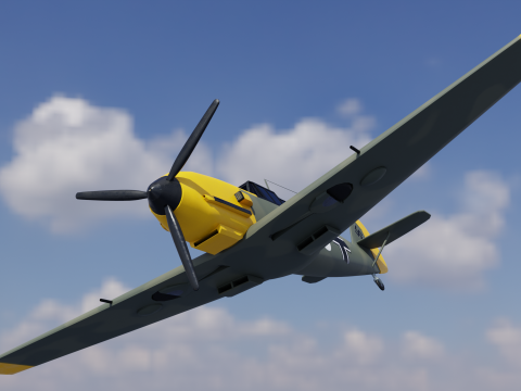Messerschmitt BF109 3D Model