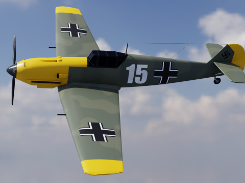 Messerschmitt BF109 3D Model