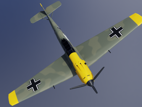 Messerschmitt BF109 3D Model