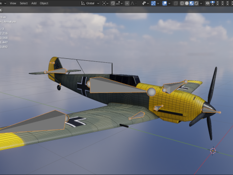 Messerschmitt BF109 3D Model