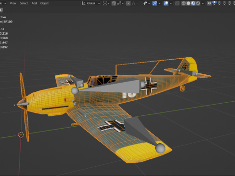 Messerschmitt BF109 3D Model