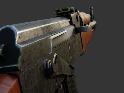 AK47 3D Модель