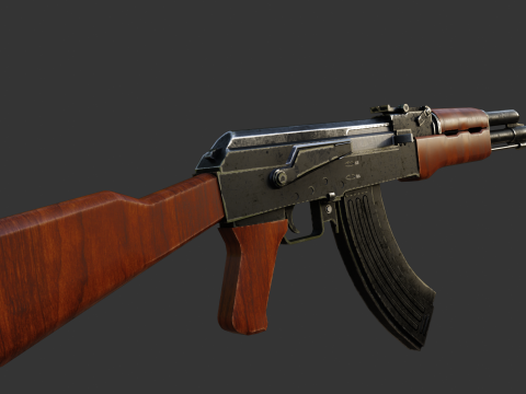 AK47 3D Модель