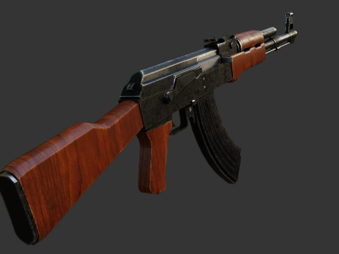 AK47 3D Модель