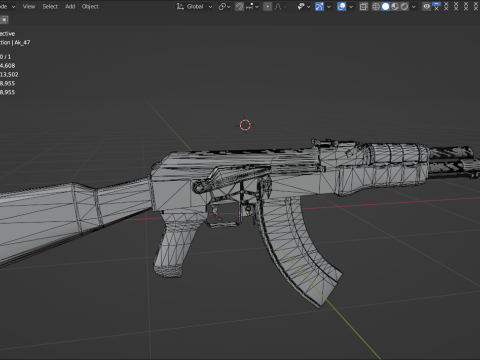 AK47 3D Модель