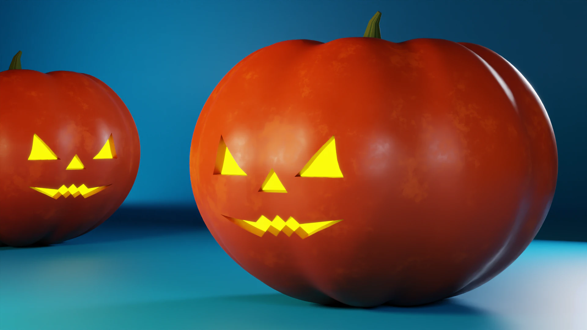 Halloween Pumpkin 3D Model .c4d .max .obj .3ds .fbx .stl .blend 