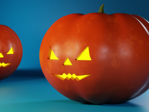 Halloween Pumpkin 3D Model