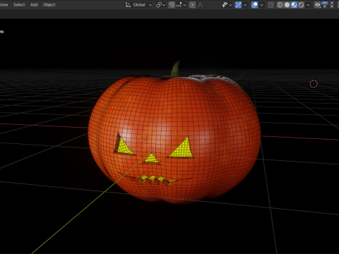 Dynia Halloweenowa Model 3D