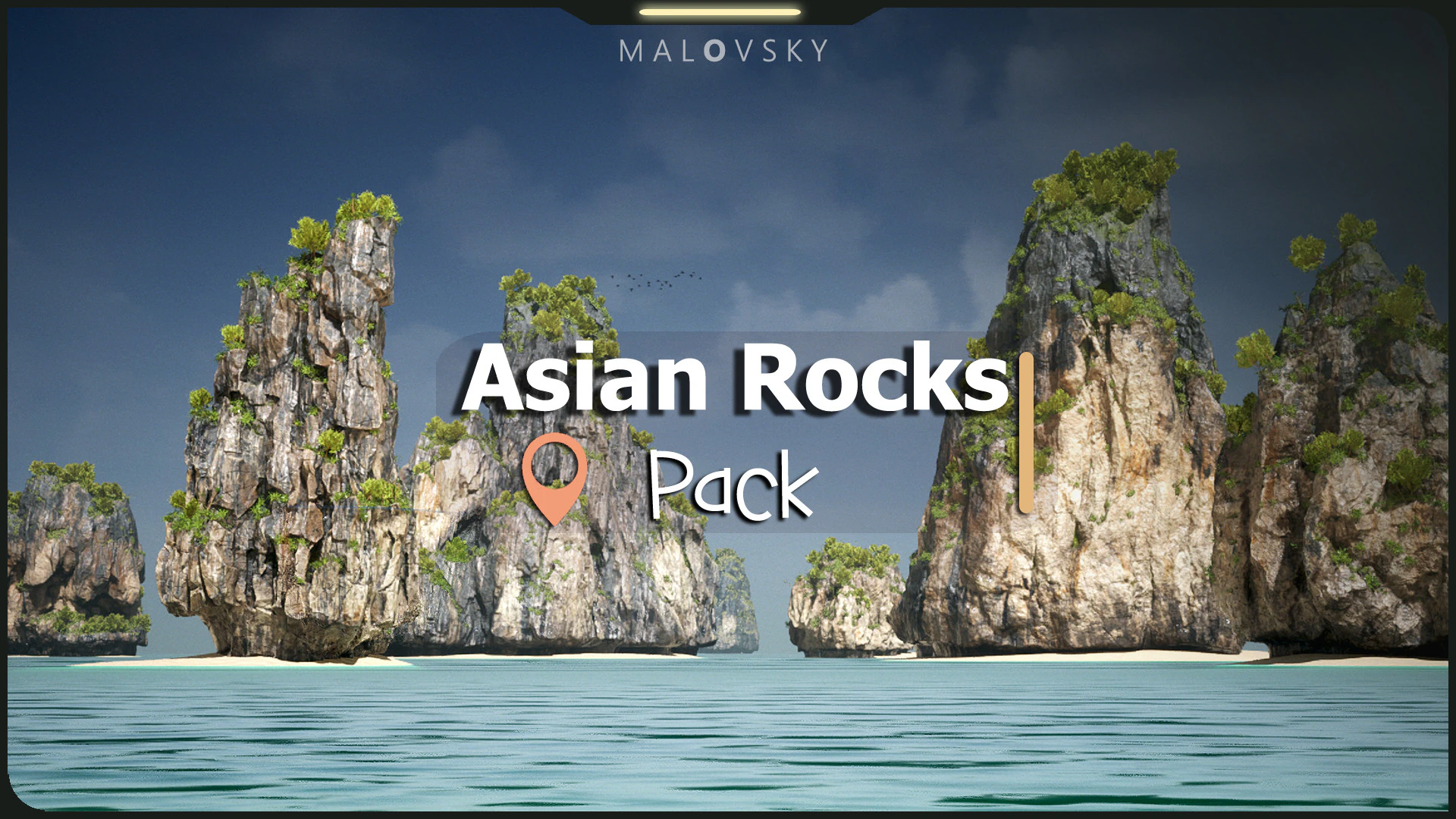 Asian Rocks Pack 3D Model .c4d .max .obj .3ds .fbx .stl .blend 
