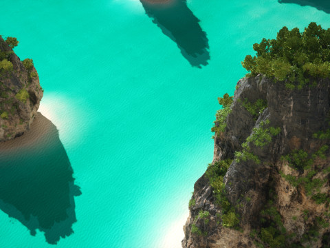 Пакет «Азиатские роки» 3D Модель