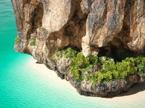 Пакет «Азиатские роки» 3D Модель