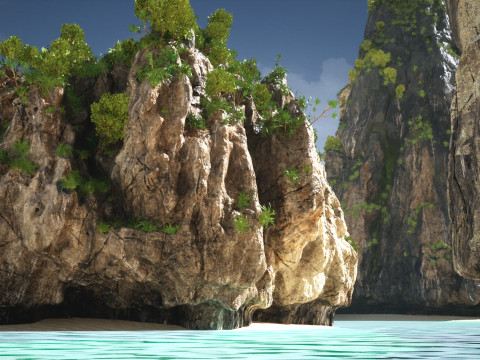 Пакет «Азиатские роки» 3D Модель