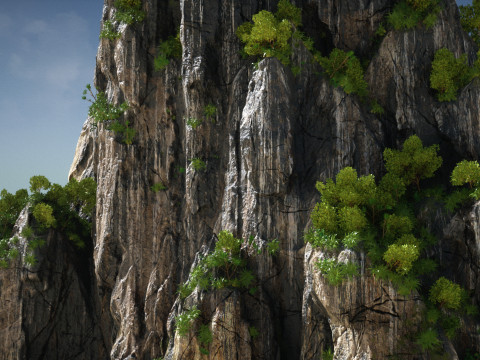 Пакет «Азиатские роки» 3D Модель