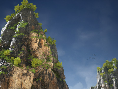 Пакет «Азиатские роки» 3D Модель