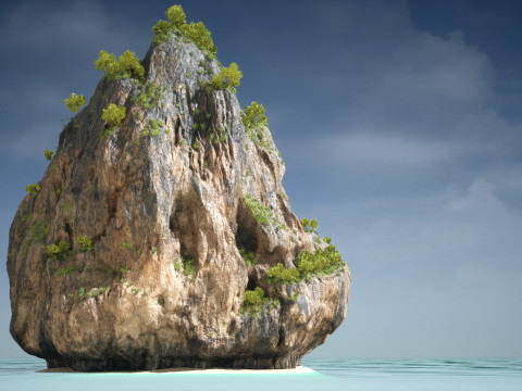 Пакет «Азиатские роки» 3D Модель