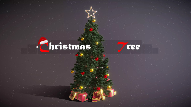 Christmas Tree 3D Model .c4d .max .obj .3ds .fbx .stl .blend 