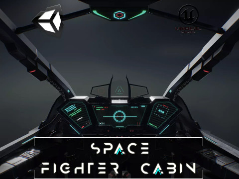 驾驶舱太空战斗机 3D 模型