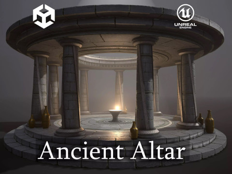 Ancient Altar 3D Model