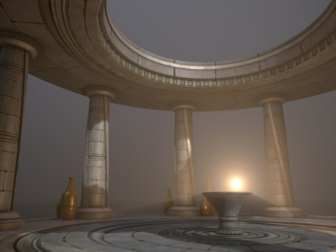 Ancient Altar 3D Model