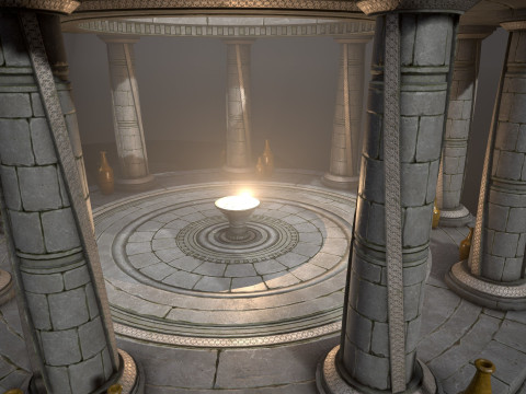 Ancient Altar 3D Model