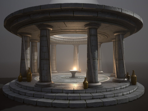 Ancient Altar 3D Model