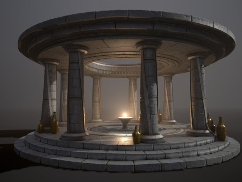 Ancient Altar 3D Model