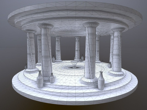 Ancient Altar 3D Model