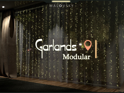 Karangan Bunga Modular Model 3D