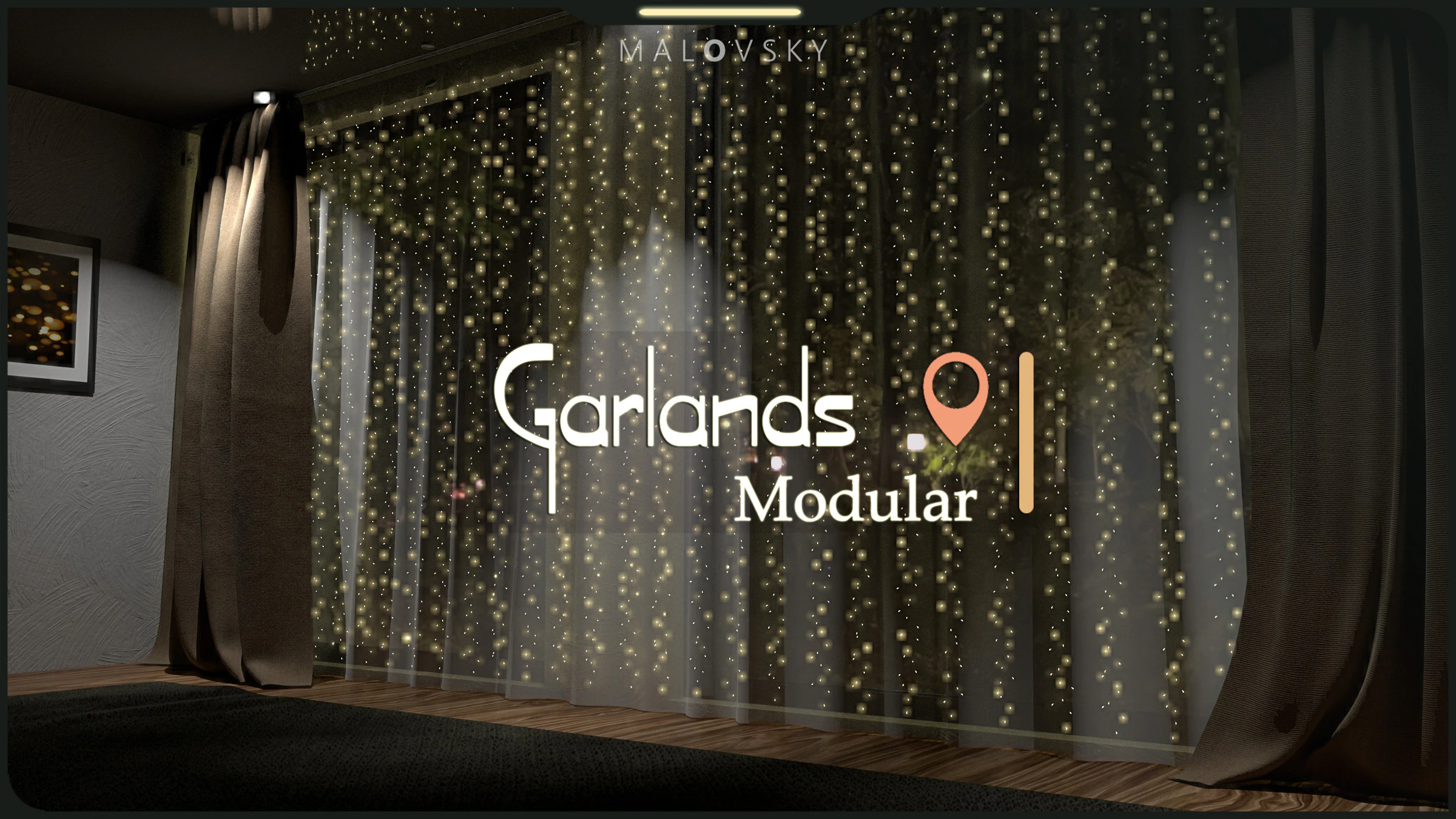 Modular Garlands 3D Model .c4d .max .obj .3ds .fbx .stl .blend 