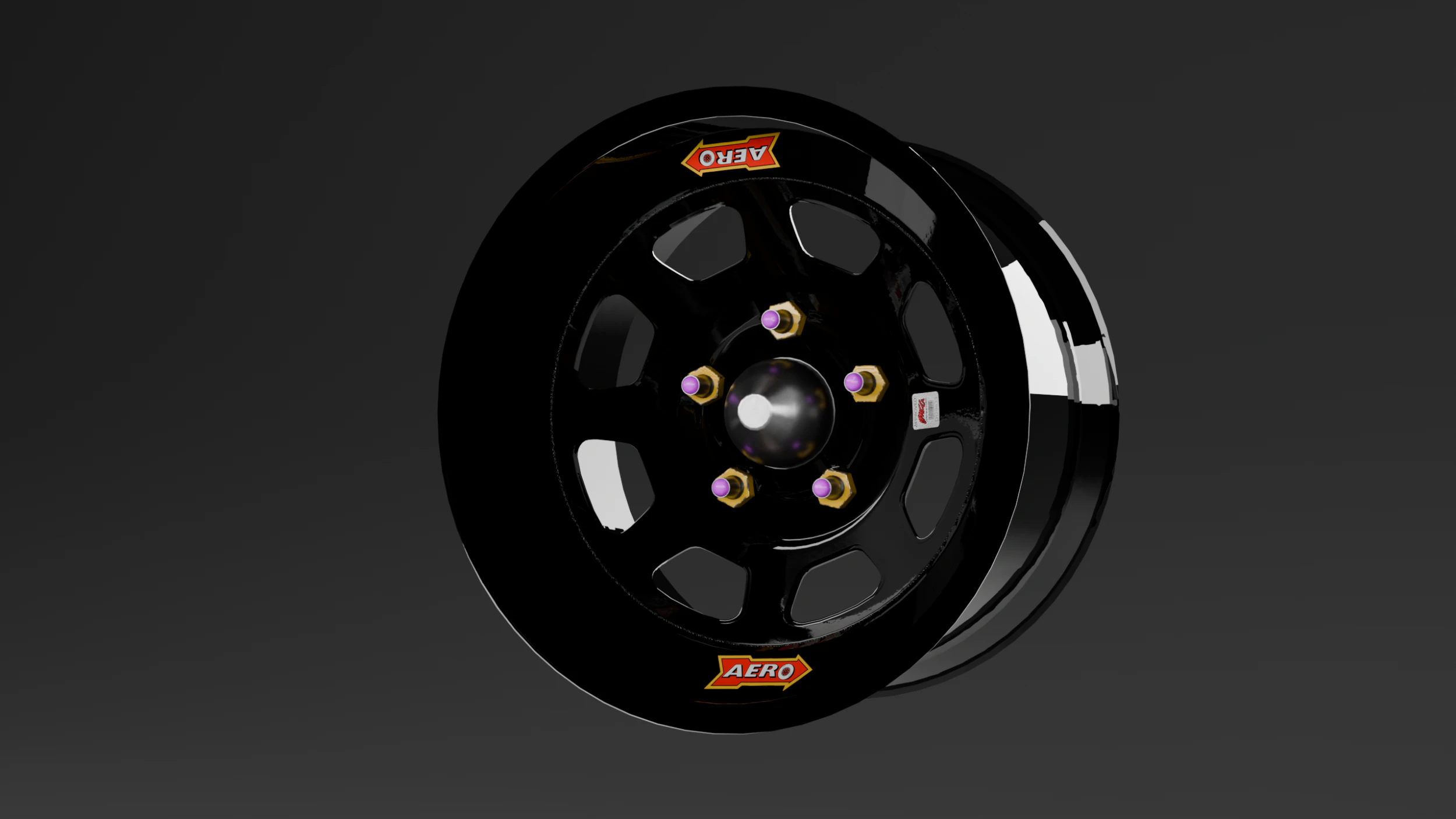 Aero Racing Rim Series 50 3D Model .c4d .max .obj .3ds .fbx .stl .blend 