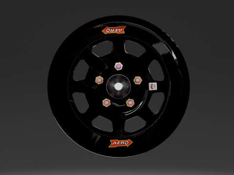 Aero Racing Rim Series 50 3D Модель
