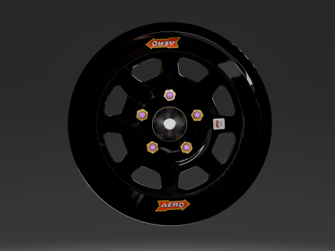 Aero Racing Rim Series 50 3D Model