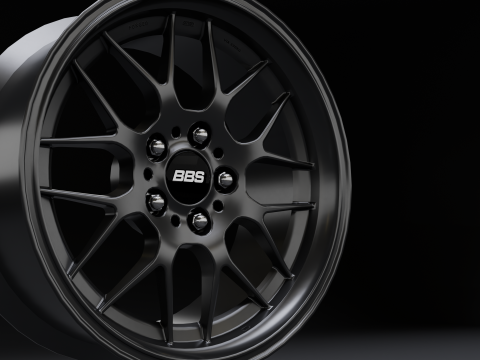 BBS RG-R Car Rim 3D Model