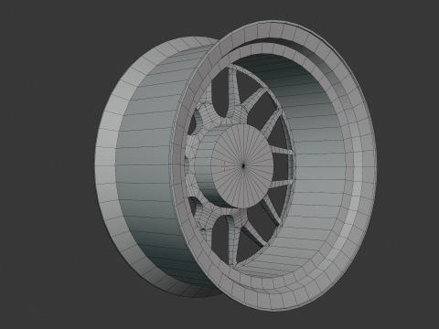 BBS RG-R Car Rim 3D Model