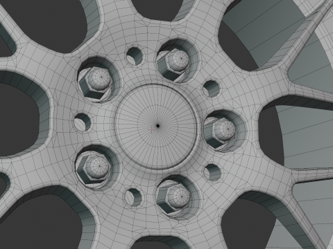 BBS RG-R Car Rim 3D Model