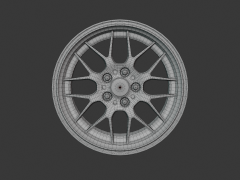 BBS RG-R Car Rim 3D Model