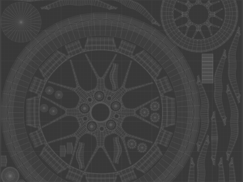 BBS RG-R Car Rim 3D Model