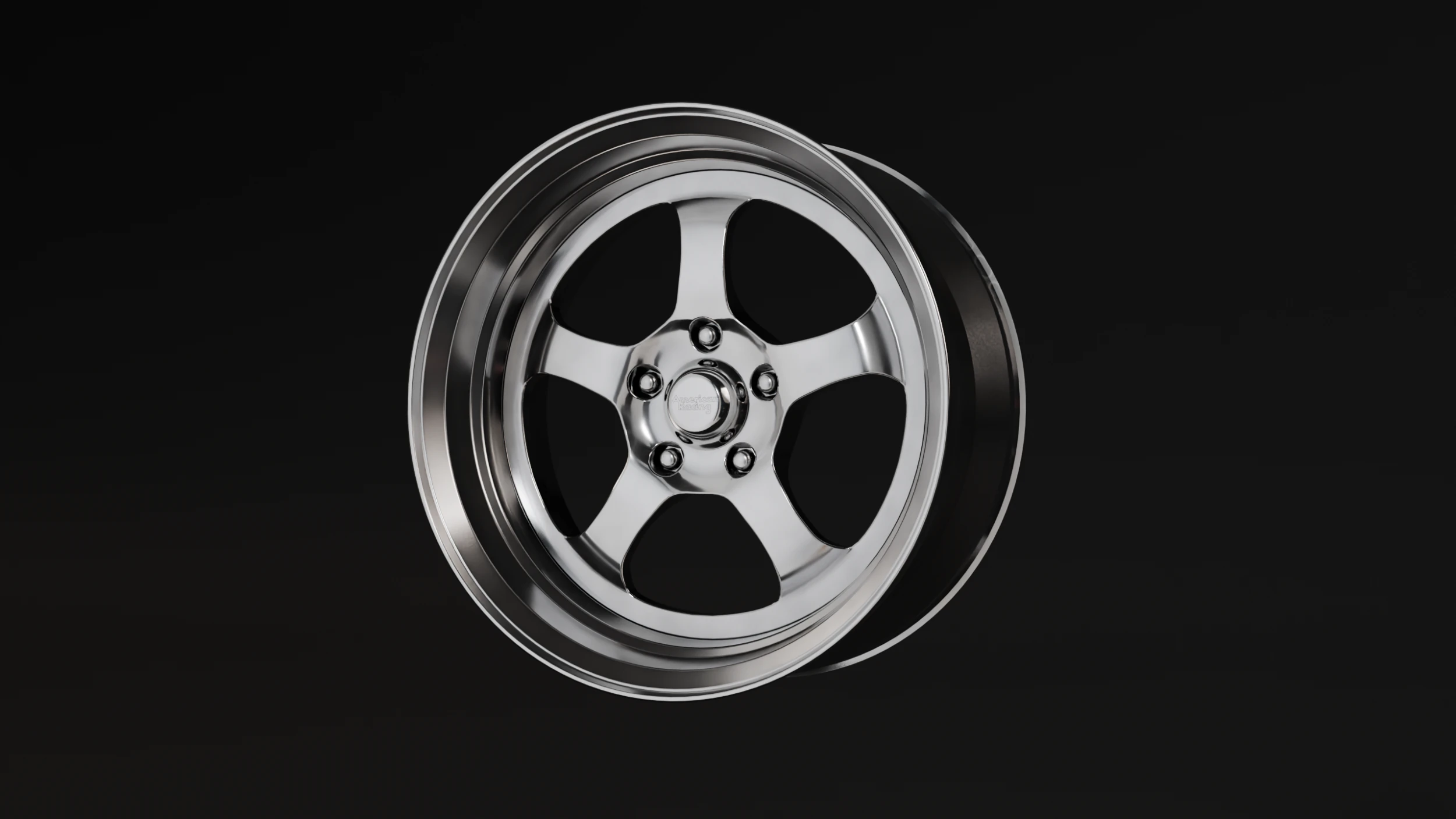 American Racing VF501 Car Rim 3D Model .c4d .max .obj .3ds .fbx .stl .blend 