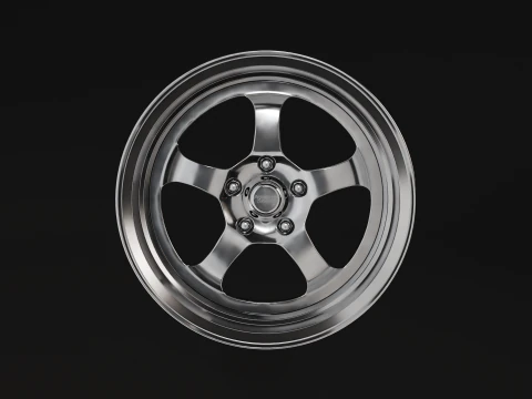 American Racing VF501 Car Rim 3D Model
