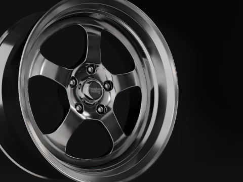 American Racing VF501 Car Rim 3D Model